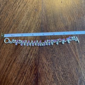 Bracelet pink & silver